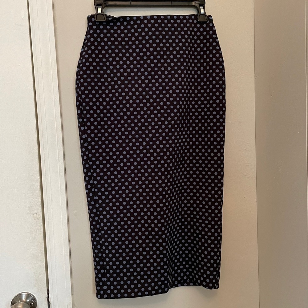 Polka Dot Midi Skirt